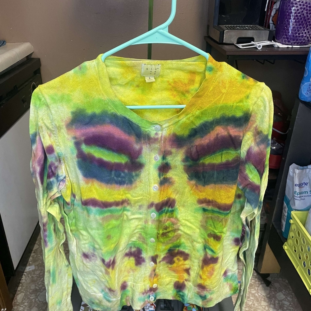 Tie Dye Cardigan